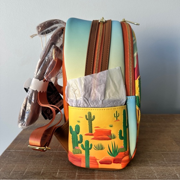 Loungefly Disney Pixar Cars Lightning McQueen and Mater Mini Backpack - Picture 5 of 8